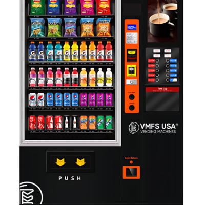Coffee and snack vending machine