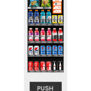 small refrigerated combo vending machine