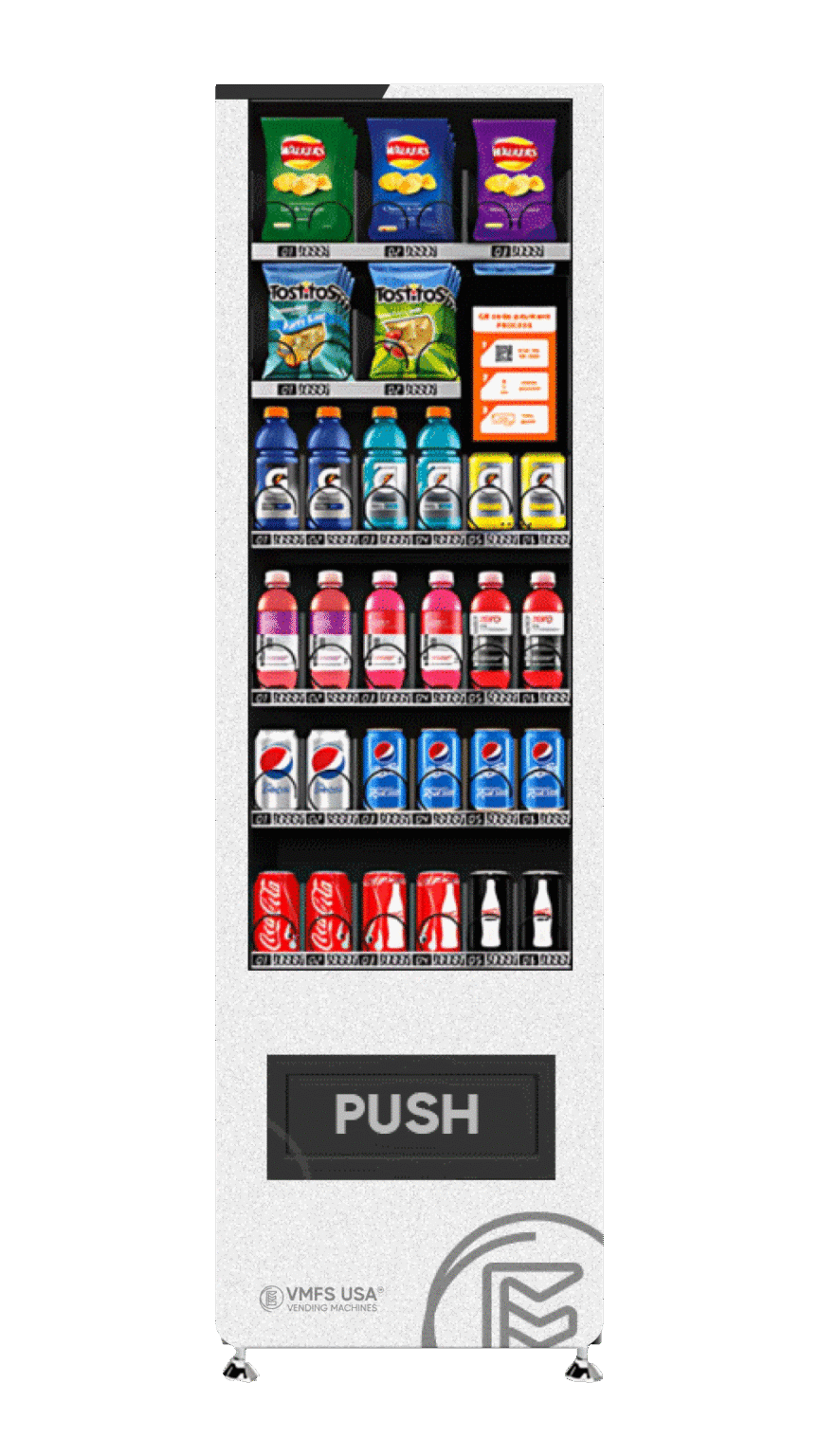 Máquina expendedora combinada refrigerada pequeña