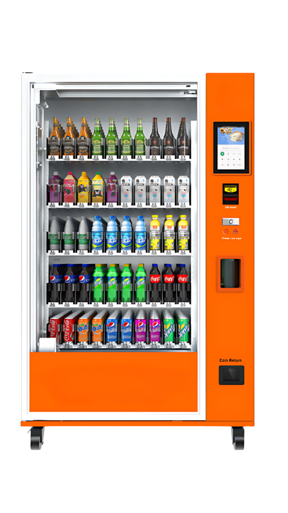 Máquina expendedora de botellas de vidrio