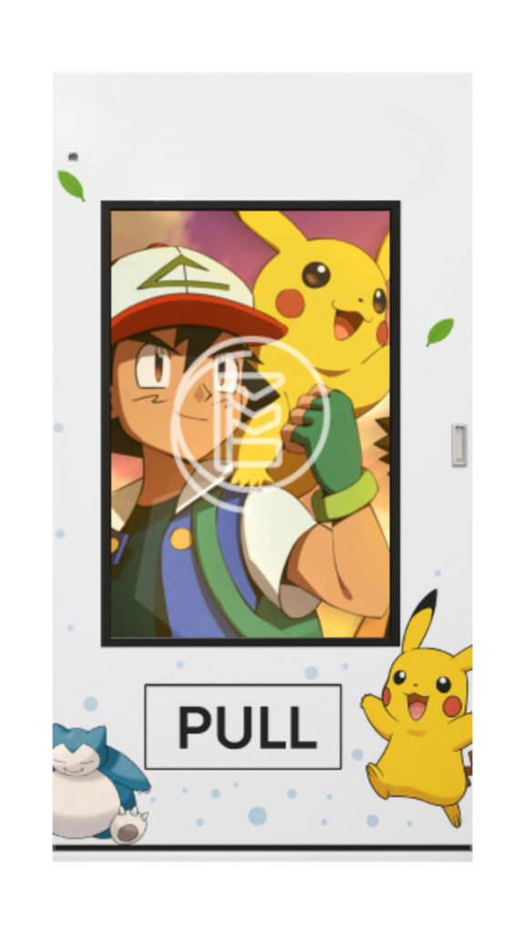 pokemon trading card vending machine
