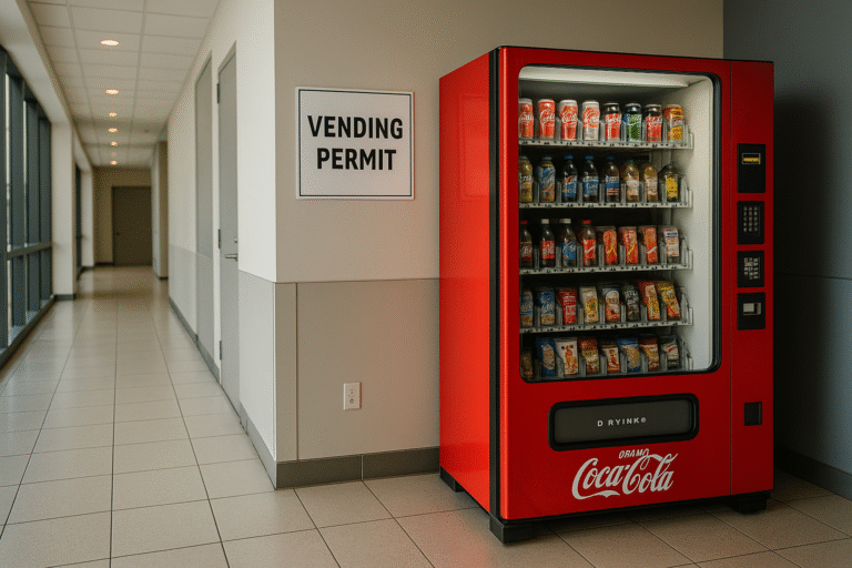 how much is a vending machine permit