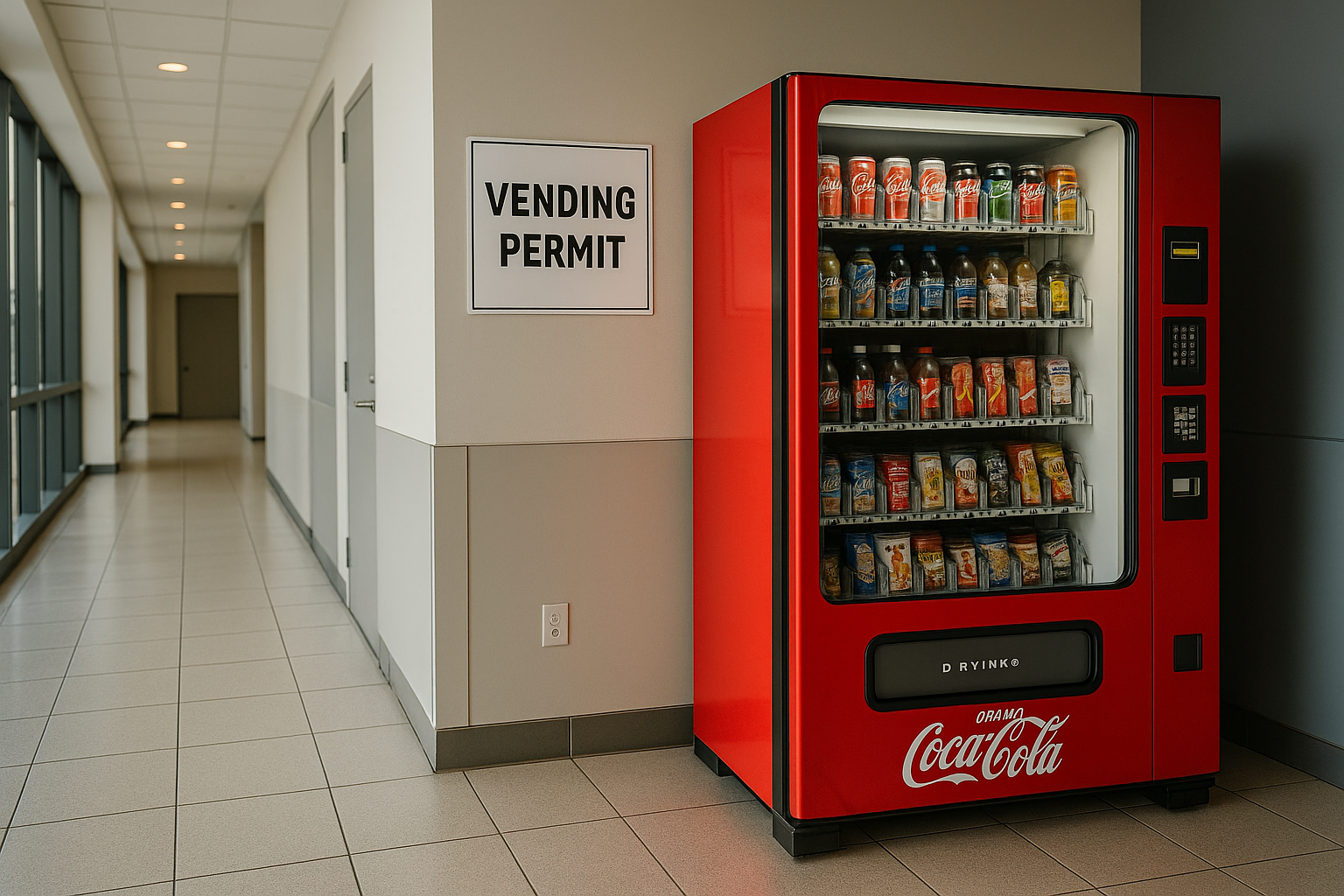 how much is a vending machine permit
