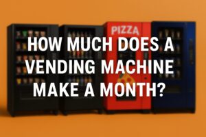 how much does a vending machine make a month