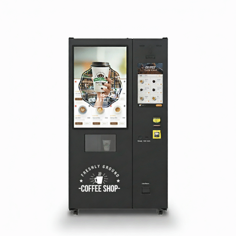 Iced coffee vending machine